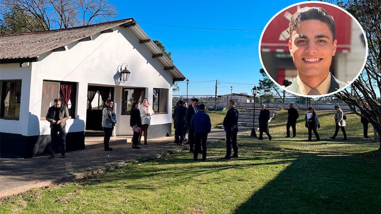 La inspección judicial en el cuartel militar de Corrientes donde se produjo el crimen del cordobés Chirino.