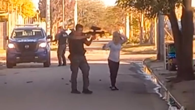 La intervención policial del domingo a la tarde en barrio Zepa.