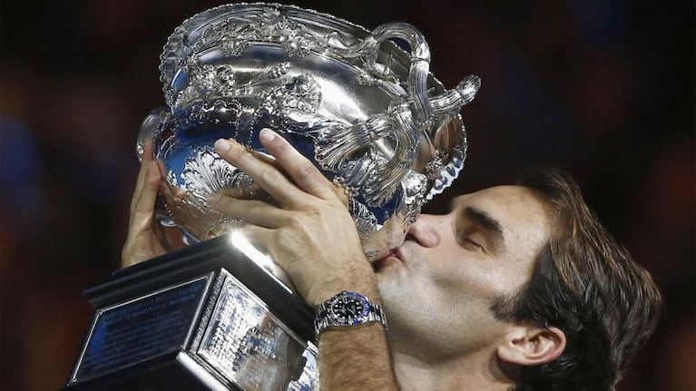 La intimidad del festejo de Federer tras ganar Australia