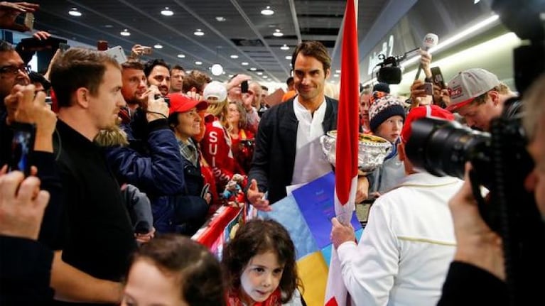 La intimidad del festejo de Federer tras ganar Australia