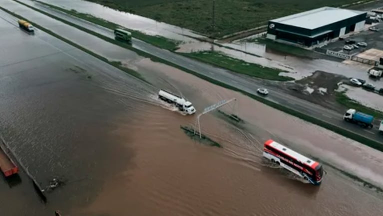 La inundación en la provincia de Buenos Aires.