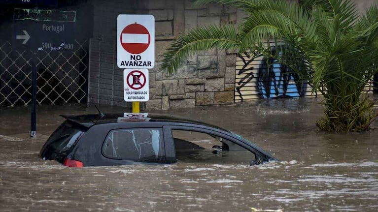 La inundación que afectó a Bahía Blanca.