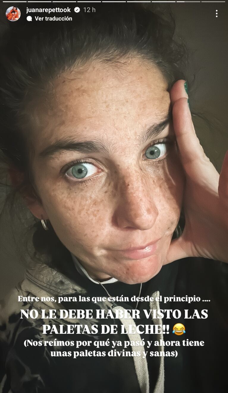 La ironía de Juana Repetto sobre los dientes de su hijo Toribio. (Foto: Instagram/juanarepettook)