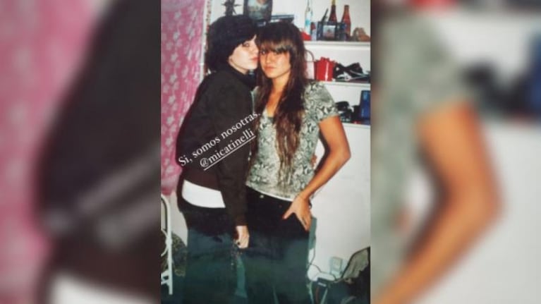 La irreconocible foto de Cande y Mica Tinelli en la era del Fotolog