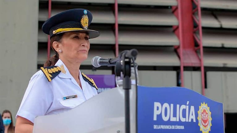La jefa de la Policía, Liliana Zárate Belletti.