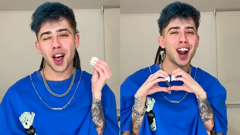 La Joaqui publicó su trend viral junto a Luck Ra y le dejó un romántico mensaje que descolocó a sus seguidores