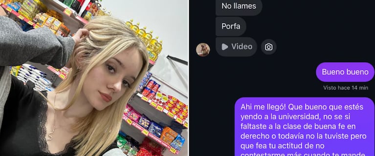La joven compartió el chat y se volvió viral.