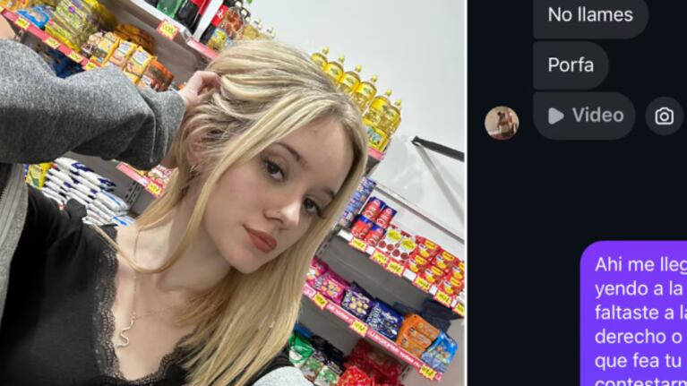 La joven compartió el chat y se volvió viral.