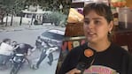 La joven, completamente arrepentida por su reacción ante el violento robo.