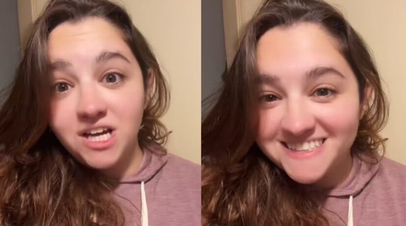 La joven contó en TikTok la insólita excusa que le dio el chico.