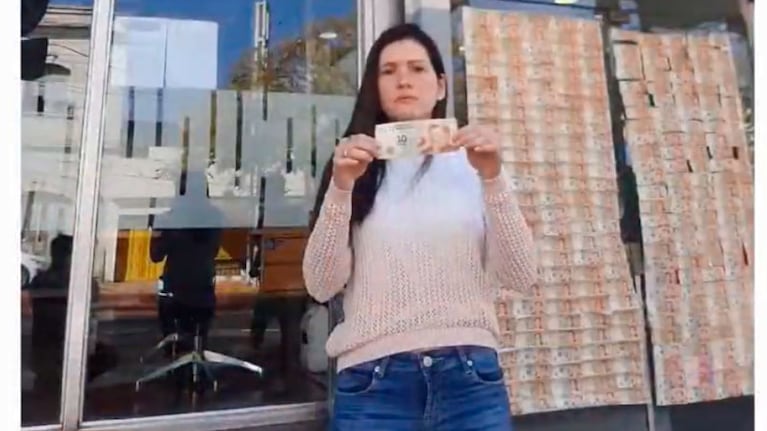 La joven criticó al actual gobierno por sus medidas económicas.