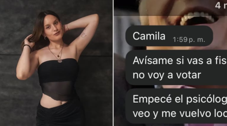 La joven mostró el chat en X y se volvió viral.