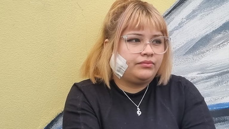 La joven que terminó con un balín alojado en la mandíbula.