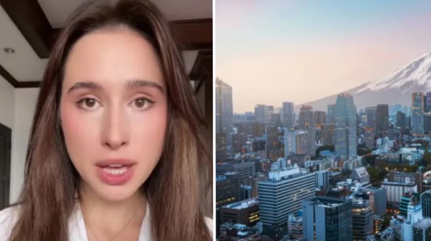 La joven se fue de vacaciones a Japón y vivió un momento traumático.