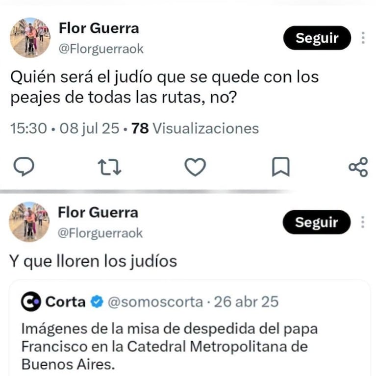 La jugadora acusada de antisemita es cordobesa y aparecieron más mensajes: “Que lo lloren los judíos”