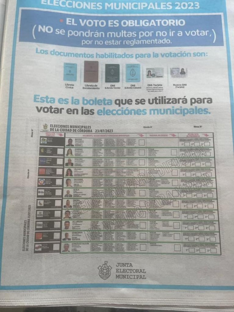 La Junta Electoral justificó por qué había avisado que no multará a quienes no voten