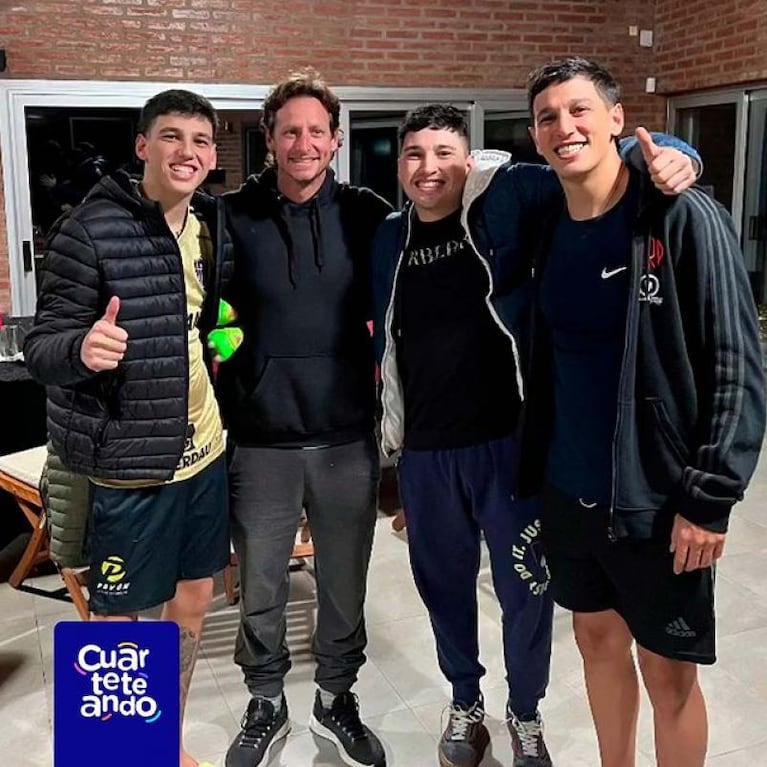 La juntada de los hermanos Herrera con un deportista internacional 