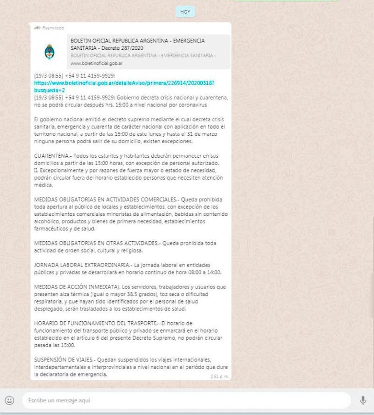 La Justicia investiga el origen del falso decreto de cuarentena que se viralizó en las redes sociales