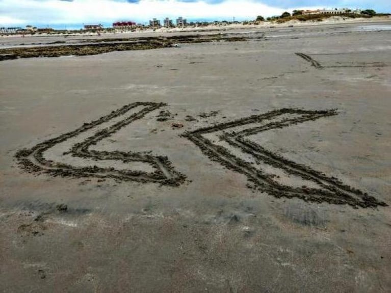 La Konga disfrutó de un día de playa en el sur