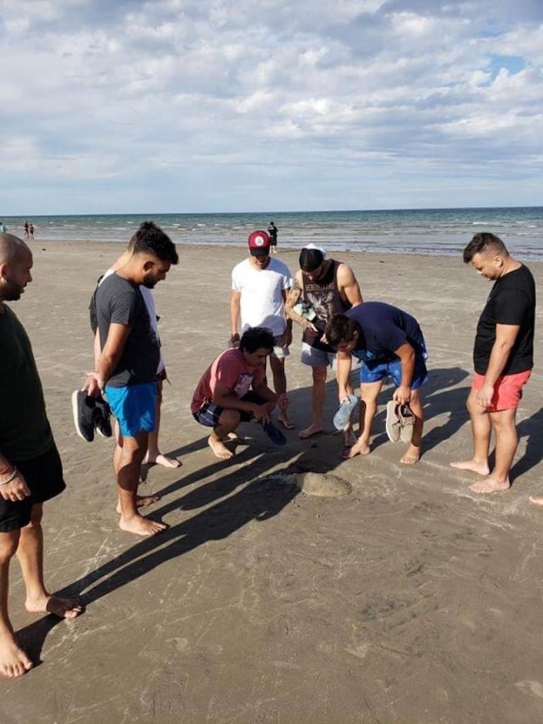 La Konga disfrutó de un día de playa en el sur