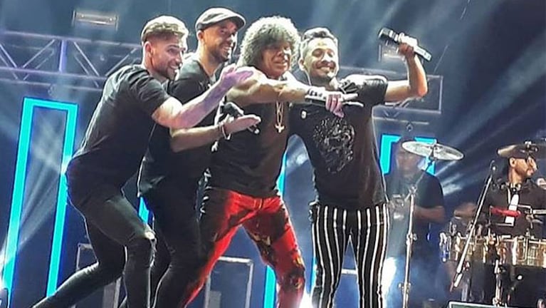 La Konga junto a La Mona en el 15º aniversario de la banda.
