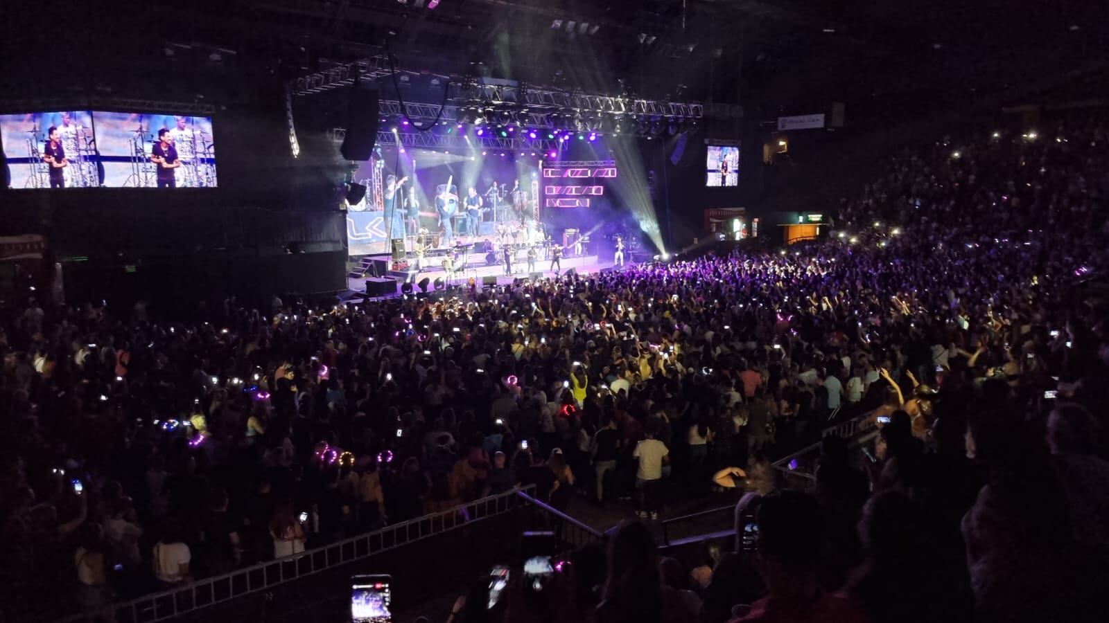 La Konga llenó de cuarteto el mítico Luna Park. Foto: Lucio Casalla / ElDoce.tv.