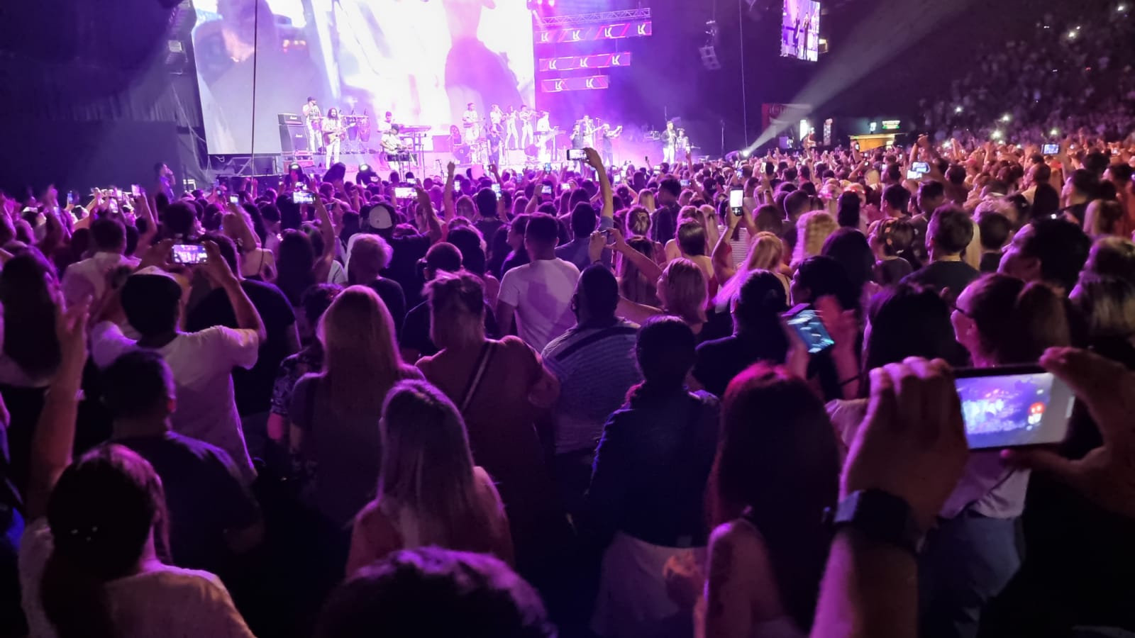 La Konga llenó de cuarteto el mítico Luna Park. Foto: Lucio Casalla / ElDoce.tv.