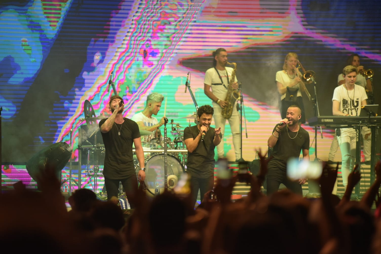 La Konga llenó de cuarteto el mítico Luna Park. Foto: Lucio Casalla / ElDoce.tv.