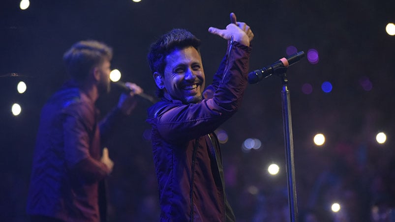 La Konga llenó de cuarteto el mítico Luna Park. Foto: Lucio Casalla / ElDoce.tv.