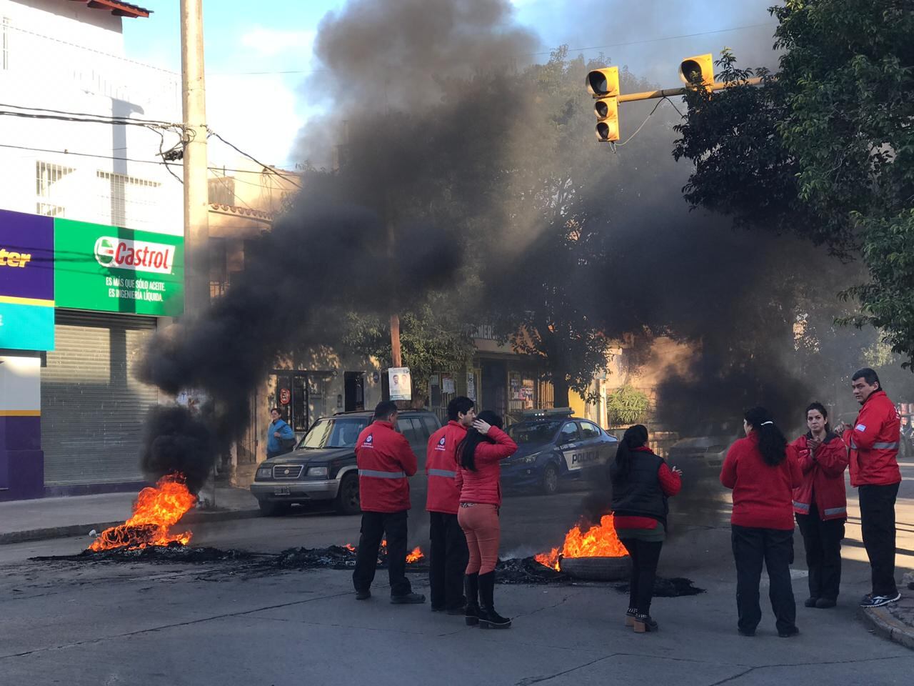 La linea de reclamos no se vio afectada por la protesta.