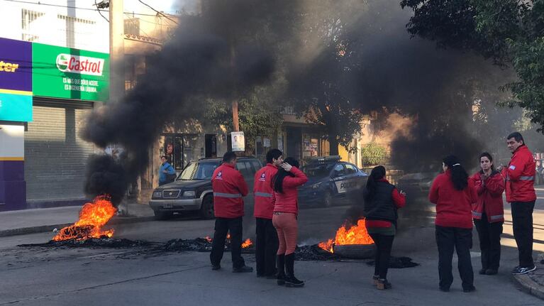 La linea de reclamos no se vio afectada por la protesta.