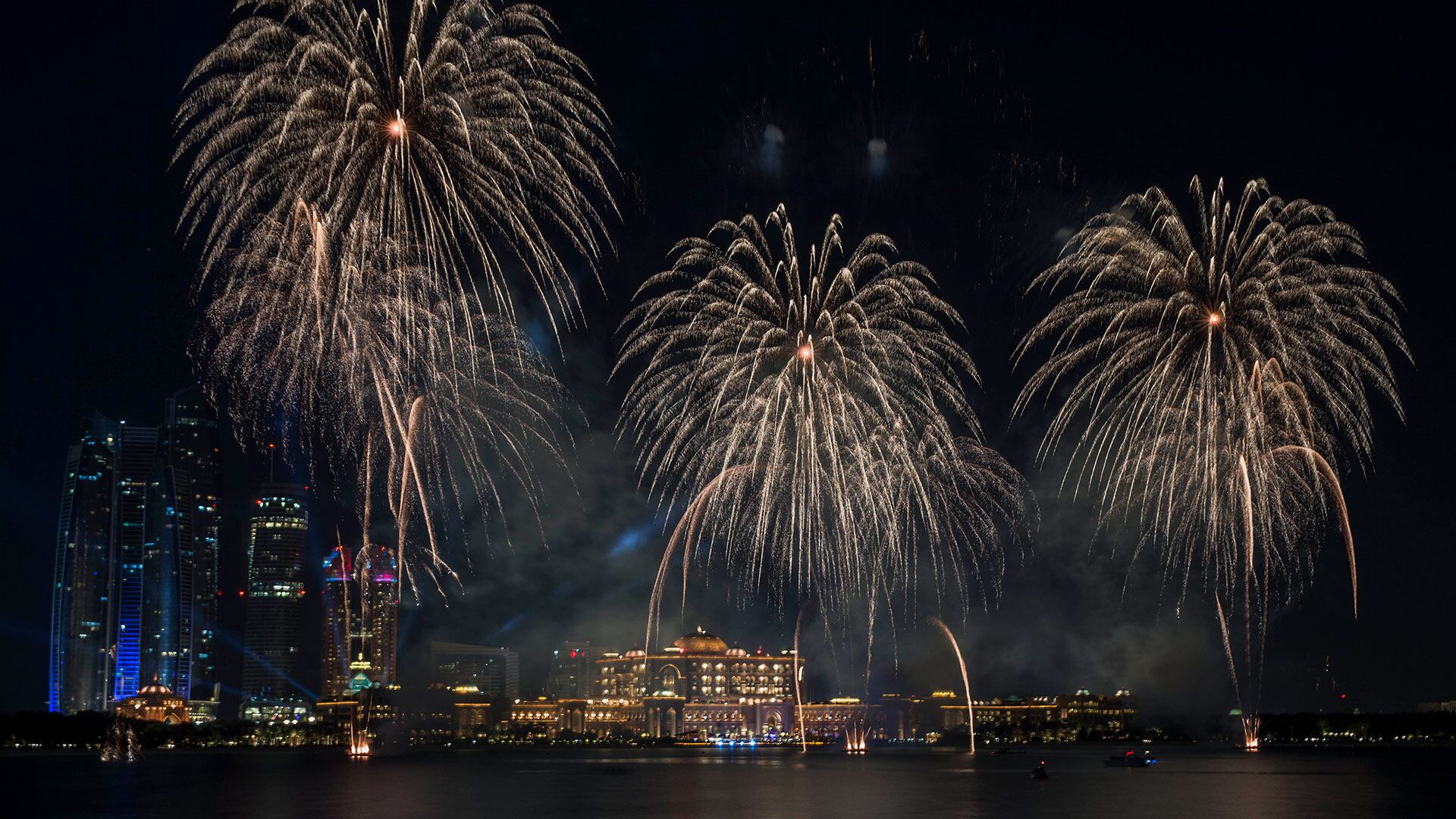 La llegada del 2018 en Dubai.