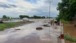 La lluvia causó numerosos inconvenientes en la provincia.