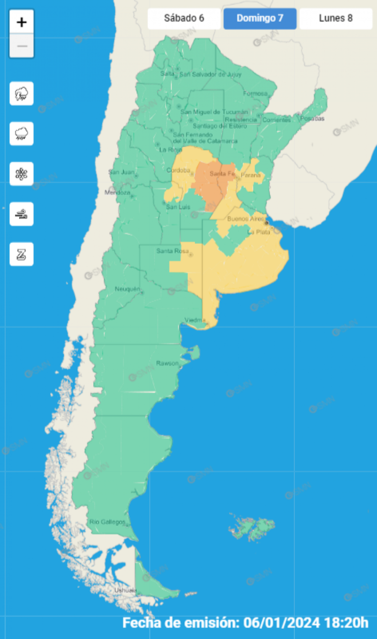 La lluvia complicó al sur de Córdoba y sigue el alerta en la provincia