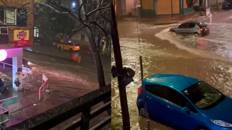 La lluvia inundó las calles de Córdoba.