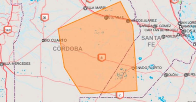 La lluvia llegó a Córdoba: hay alerta por tormentas fuertes