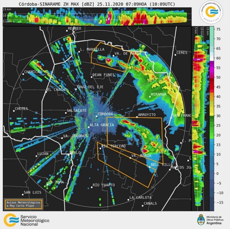 La lluvia llegó, pero sigue el alerta por tormentas fuertes 