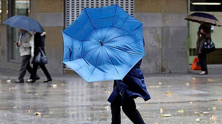 La lluvia puede venir acompañada de ráfagas fuertes en la provincia.