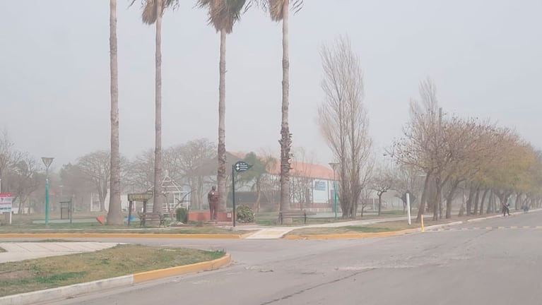 La localidad de La Para, afectada por la tormenta de sal.