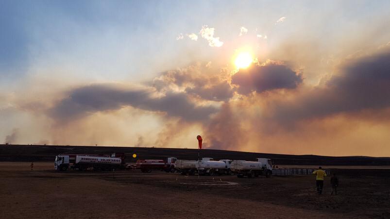 La lucha contra las llamas ya lleva siete días en el interior provincial.