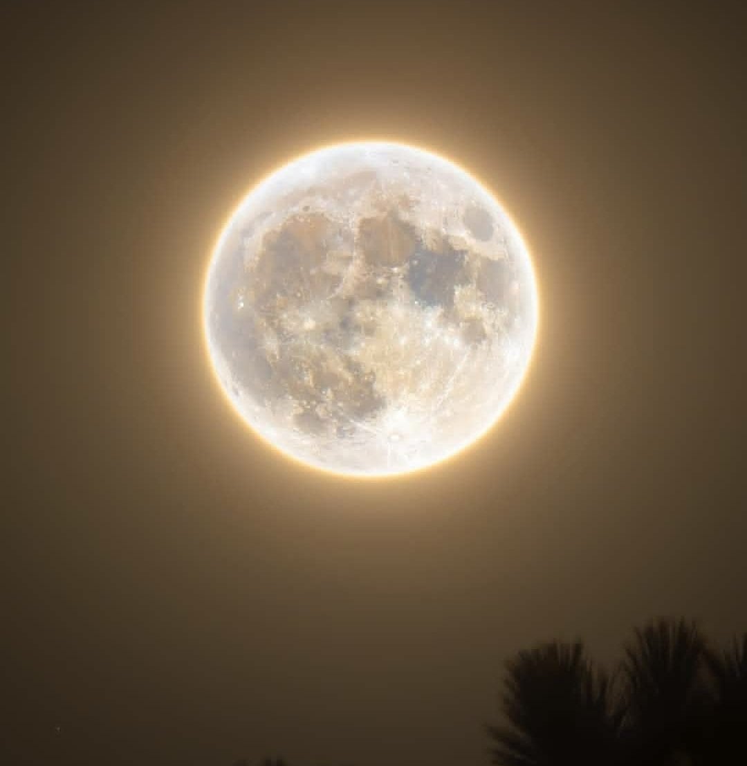 La Luna, más grande y brillante. Foto: twitter @EmiiDandrea