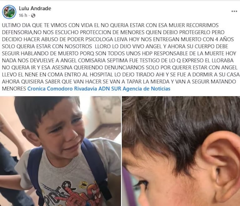La madrastra de Ángel afirmó que la madre lo torturaba: el dato preocupante que reveló la autopsia