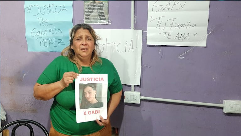 La madre de Gabriela pidió justicia por el crimen de su hija. Foto: Francisco Arias/El Doce.