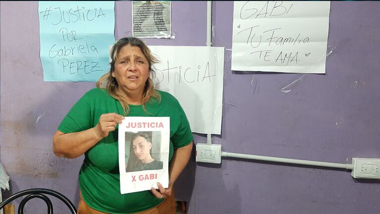 La madre de Gabriela pidió justicia por el crimen de su hija. Foto: Francisco Arias/El Doce.