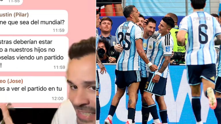 La madre se negó a que la escuela transmita el partido del Mundial.