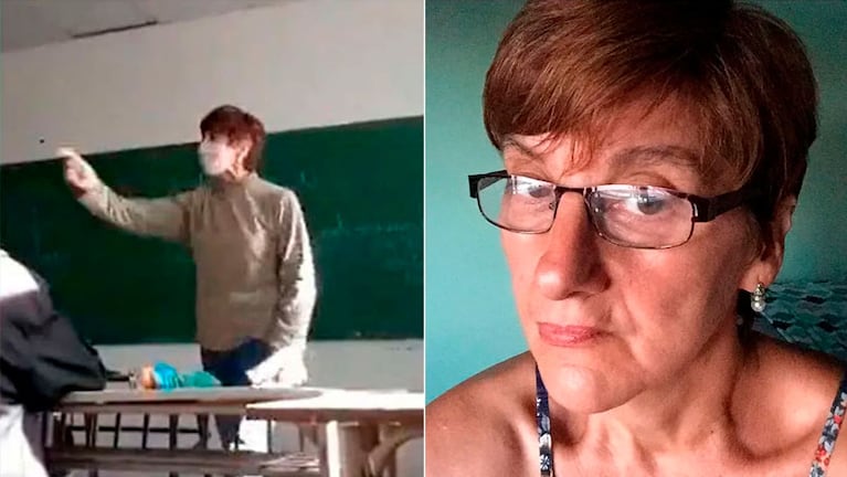 La maestra intentó justificar su reacción luego de que la suspendieran.