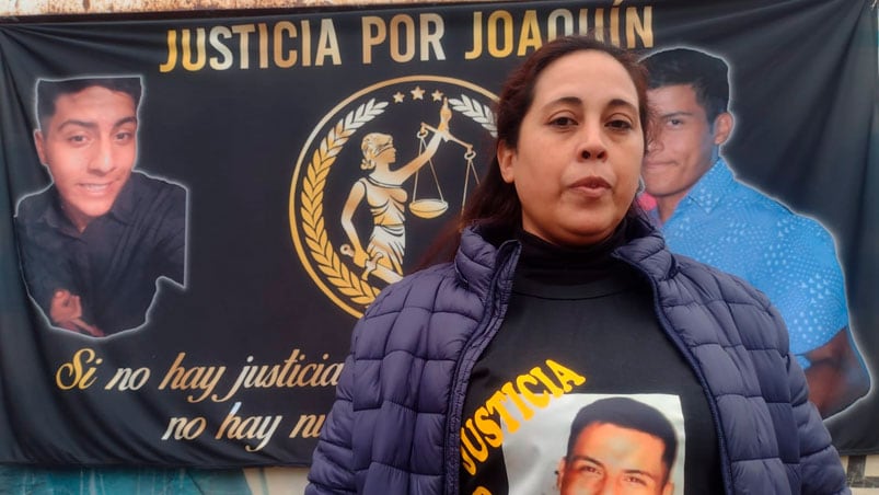 La mamá de Joaquín Paredes pidió perpetua para los policías. Foto: Pablo Olivarez / ElDoce.tv