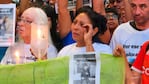 La mamá del adolescente en coma en la marcha. Foto: Francisco Arias / El Doce.