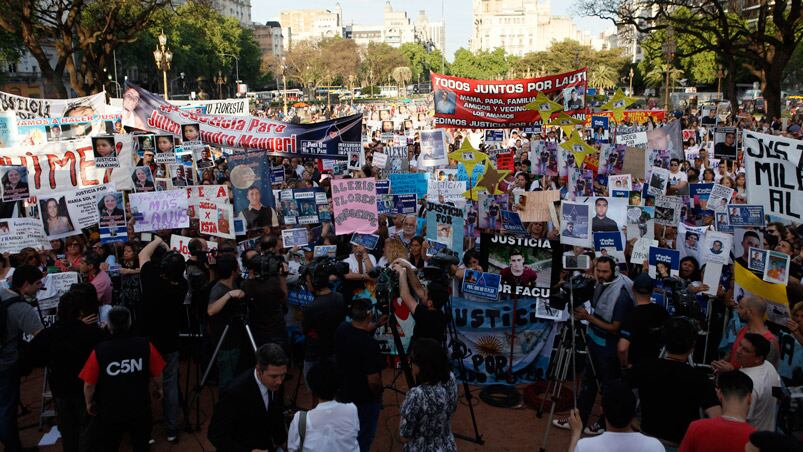 La marcha contra la inseguridad convocada bajo el lema #ParaQueNoTePase. Foto: Infobae.