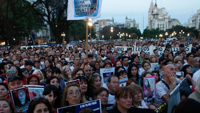 La marcha contra la inseguridad convocada bajo el lema #ParaQueNoTePase. Foto: Infobae.